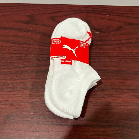 Puma, Women’s No Show, Cushioned Socks, 3 Pack - Picture 2 of 6